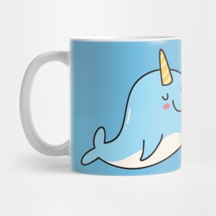 Cute Narwal Doodle Mug